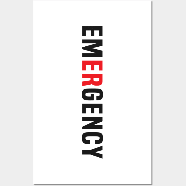 Emergency Department Emergency Room Nurse Healthcare Wall Art by Flow-designs